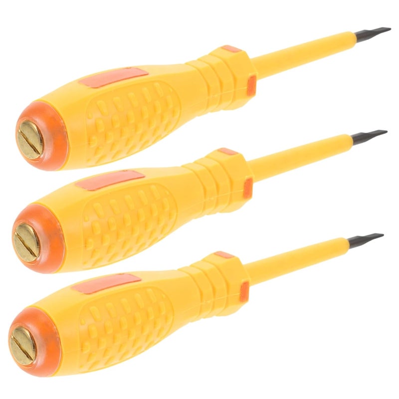 3Pcs Magnetic Tip Voltage Tester Screwdriver High Strength Electric Tester - Image 1